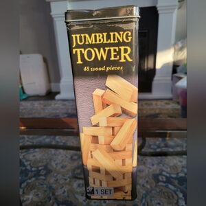 WOODEN BLOCK SET JUMBLING TOWER 48 PIECES AGES 4+ By Cardinal Games NWOT